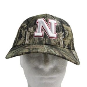 Nebraska Men’s  Adidas Nebraska Cornhuskers Adjustable Hat Cap Camouflage New